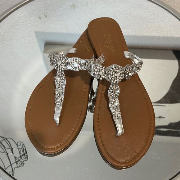 Zoey Rhinestone  sandals size 8 - Picture 2 of 7